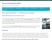 Tablet Screenshot of financeforexecutives.net